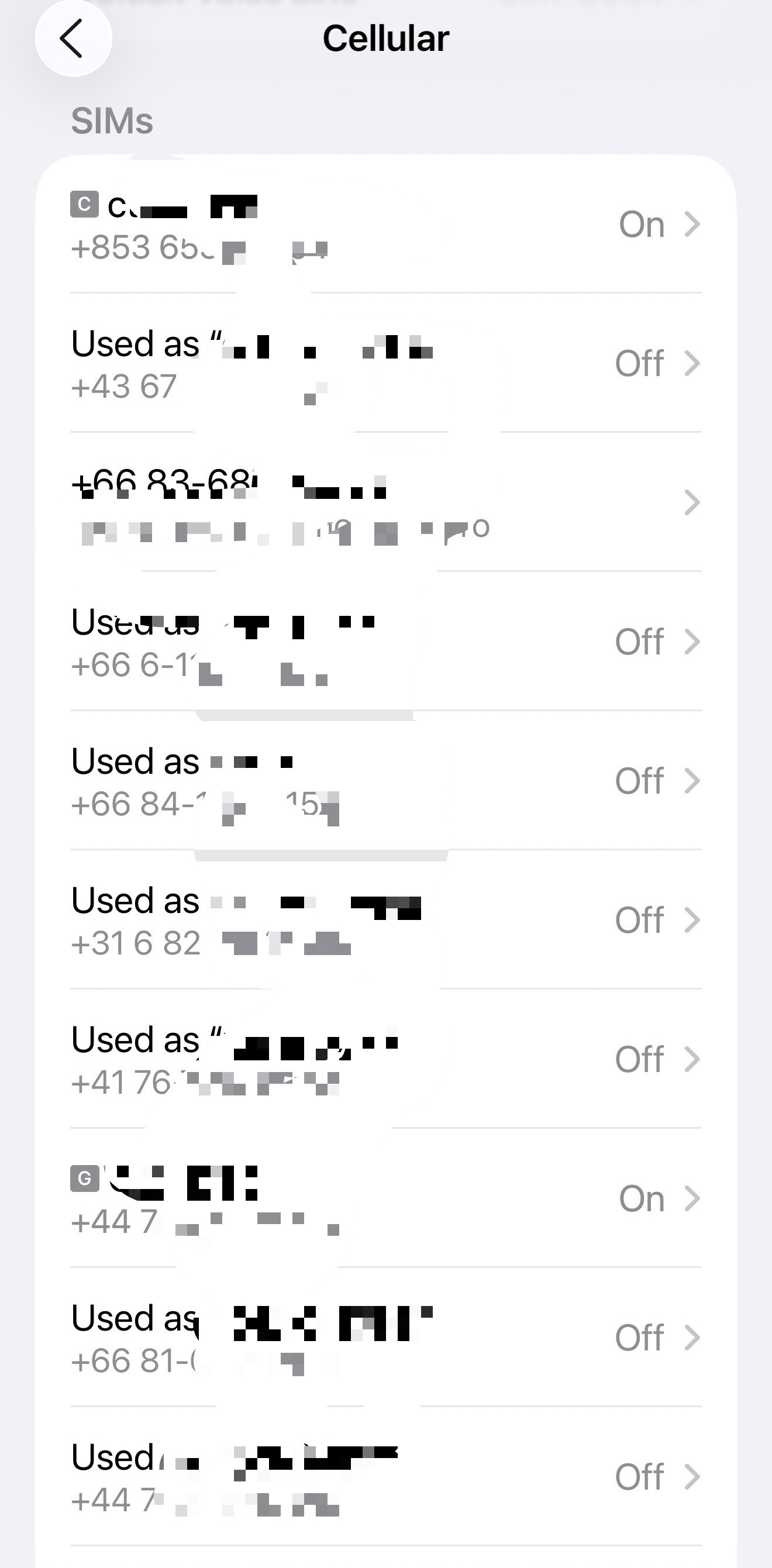 看到很多科技博主说iPhone里面最多可以装8个eSIM，这是不对的。我之前的手