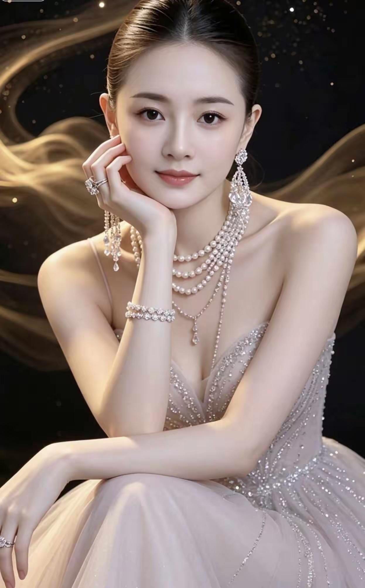 明眸皓齿，千娇百媚，倾城倾国，螓首蛾眉，巧笑倩兮，美目盼兮。硕人敖敖，说于农郊。