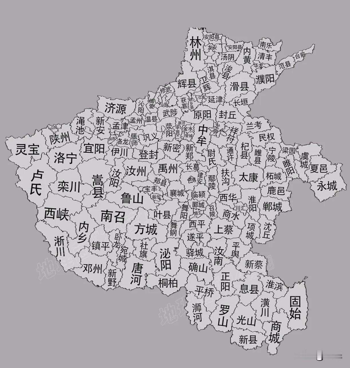 河南现有157个县级政区，54个市辖区、21个县级市（含济源）、82个县，是全