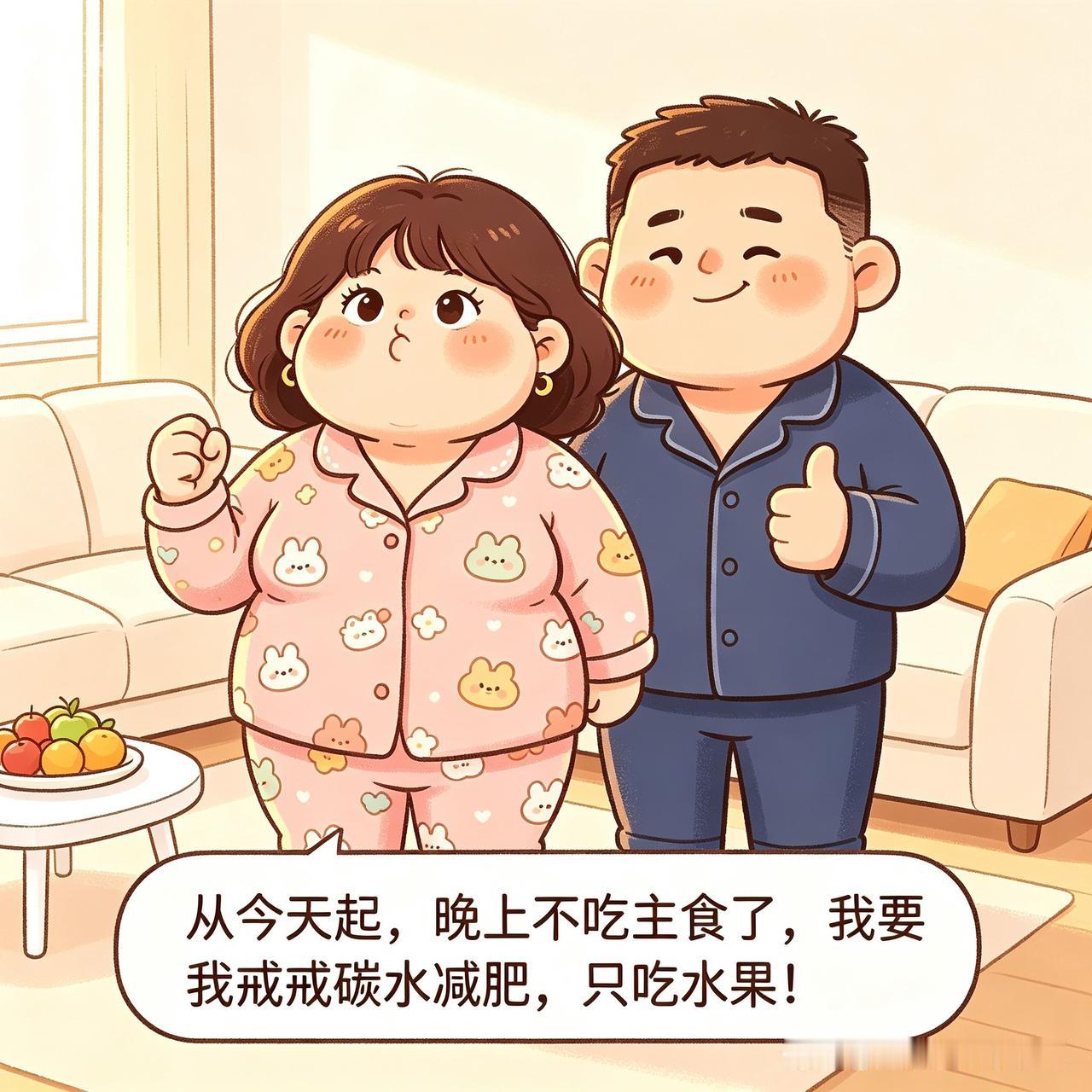 每日幽默：深夜食堂老婆信誓旦旦地宣布：“从今天起，晚上不吃主食了，我要戒碳水