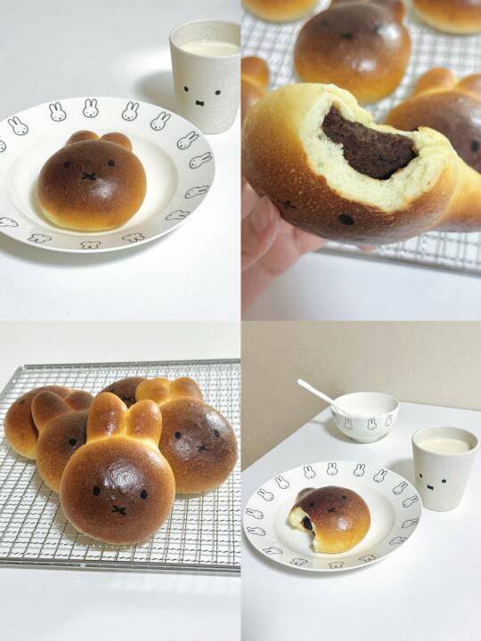 🐰miffy ˶ • × • ˶ 红豆面包🫘