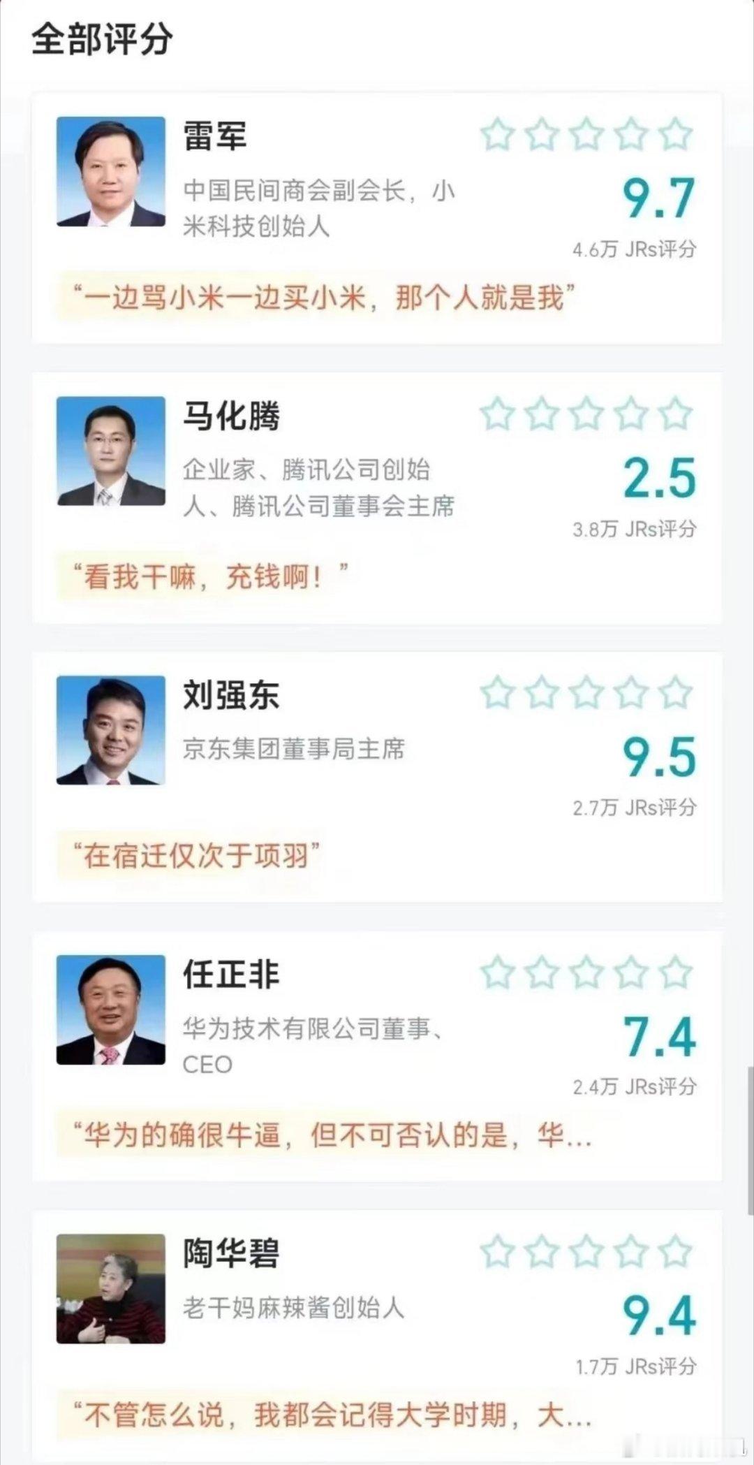 虎扑对雷军评价这么高，肯定是是收了小米黑钱吧。