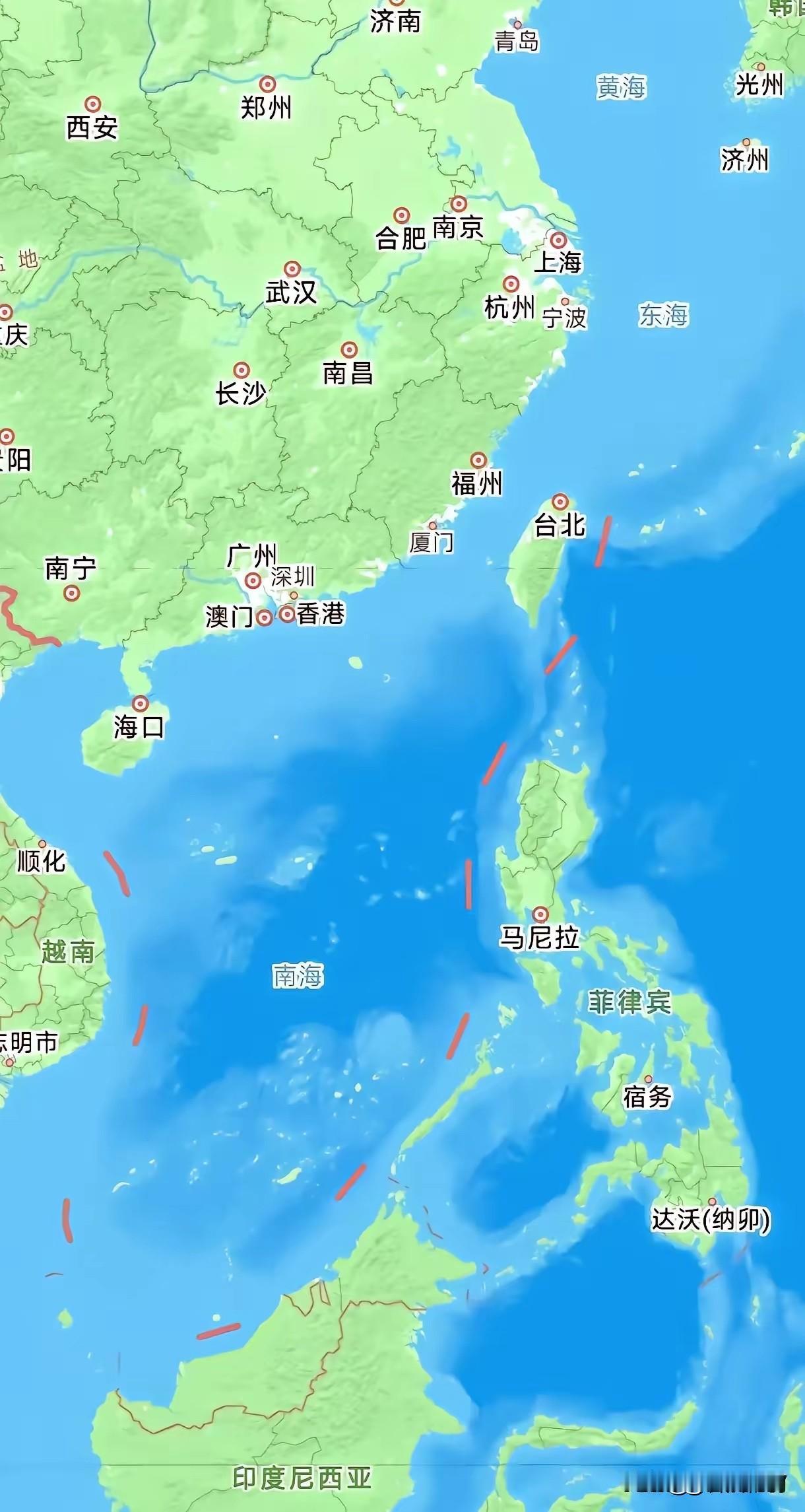 不知道大家有没有发现，日菲私自划定海上界限后，高德地图变了！台湾以东海域，正式划