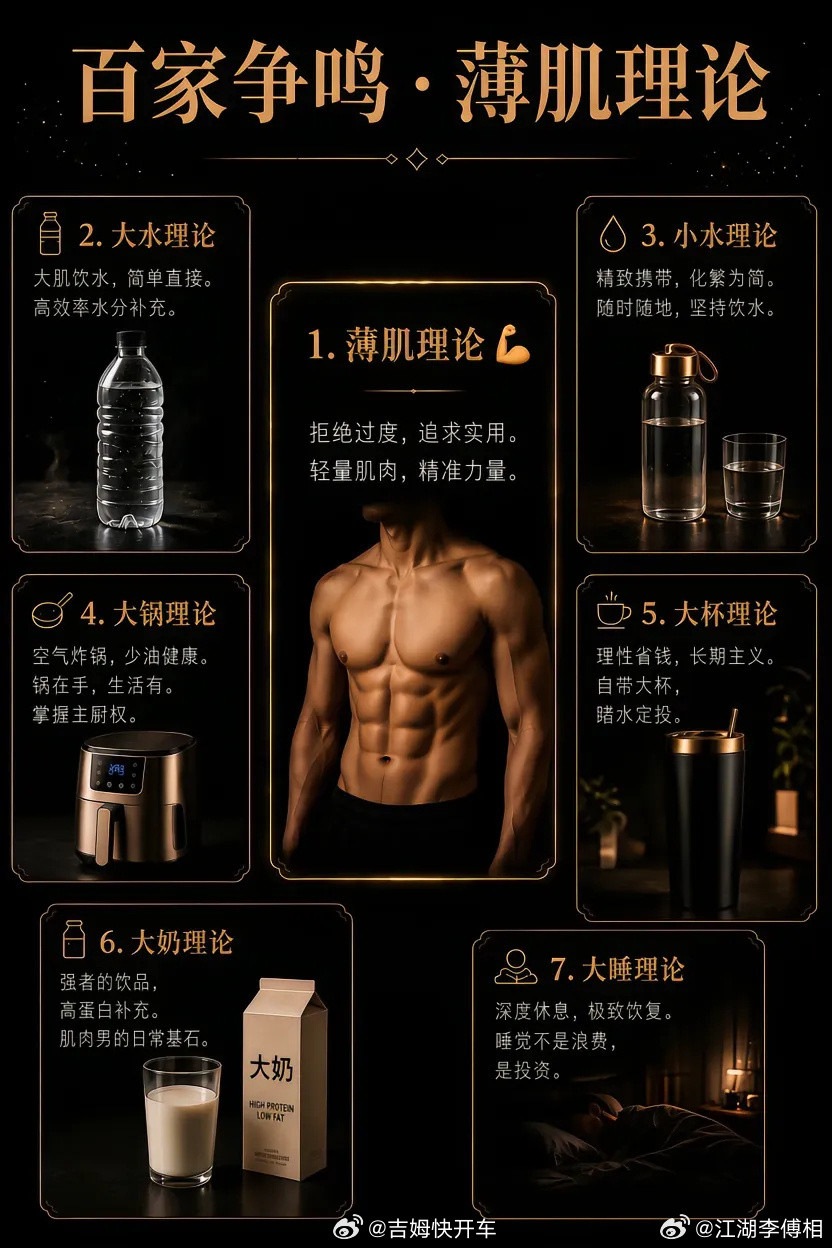 薄肌理论薄肌的本质其实是自律薄肌公平的地方是可以后天生成只要你坚持付出它就会出现