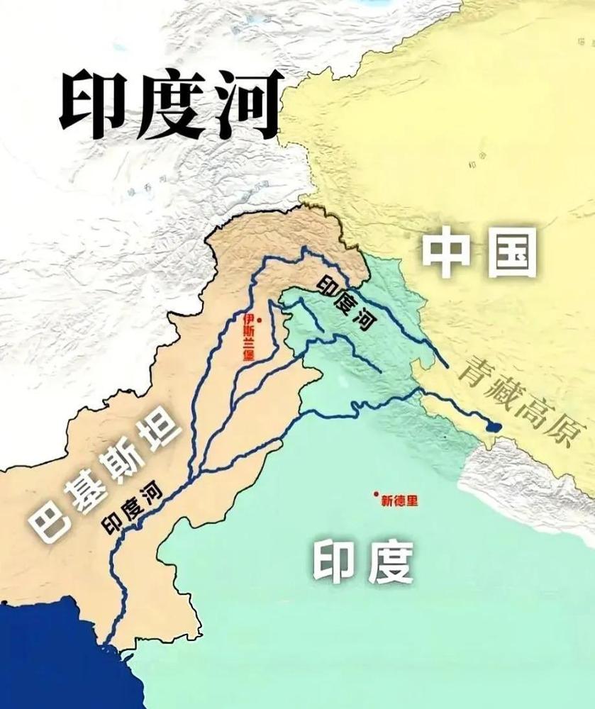 别再把印度河和中国截流扯上关系了。事实就是印度河年均径流约2000亿立方米，