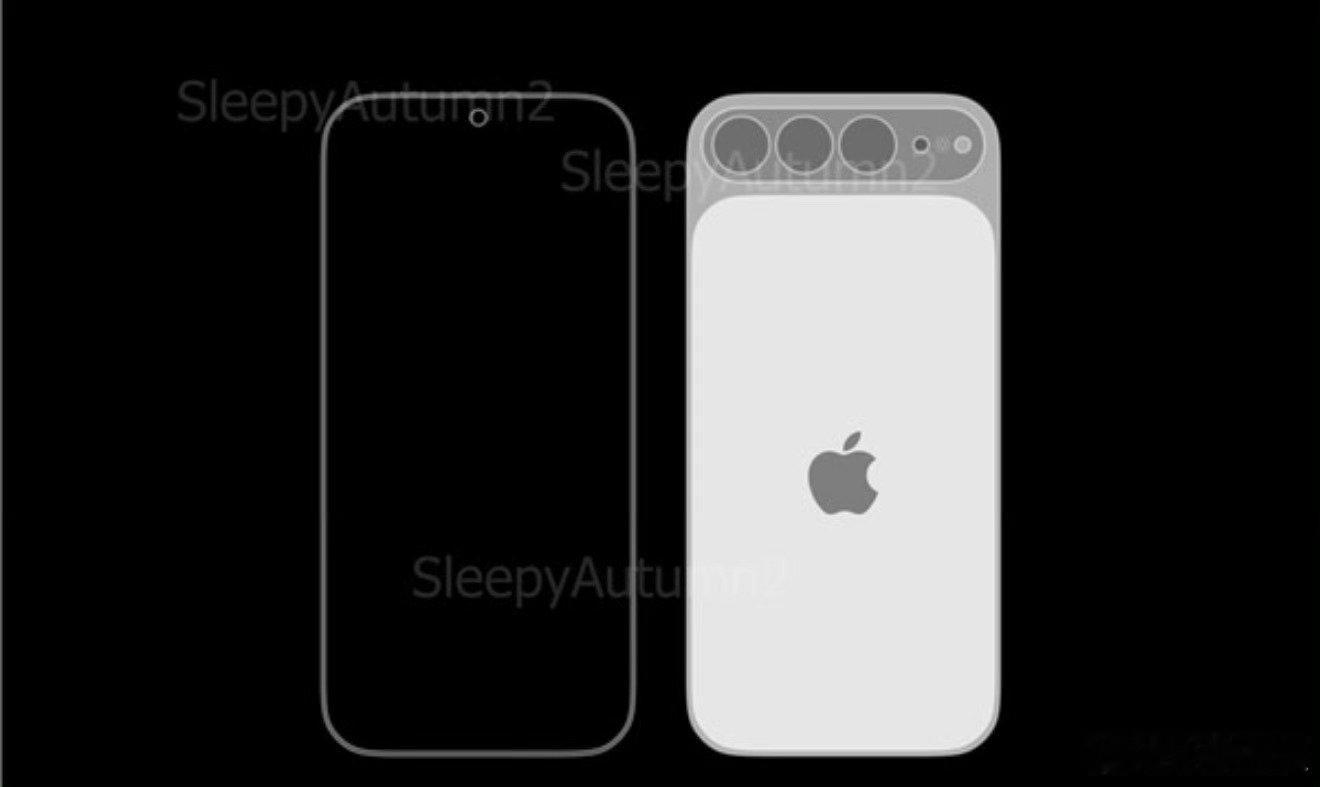 #iPhone20早期渲染图#iPhone20的渲染图都出来了…虽然但是这个机子苹果内部确实是有的[