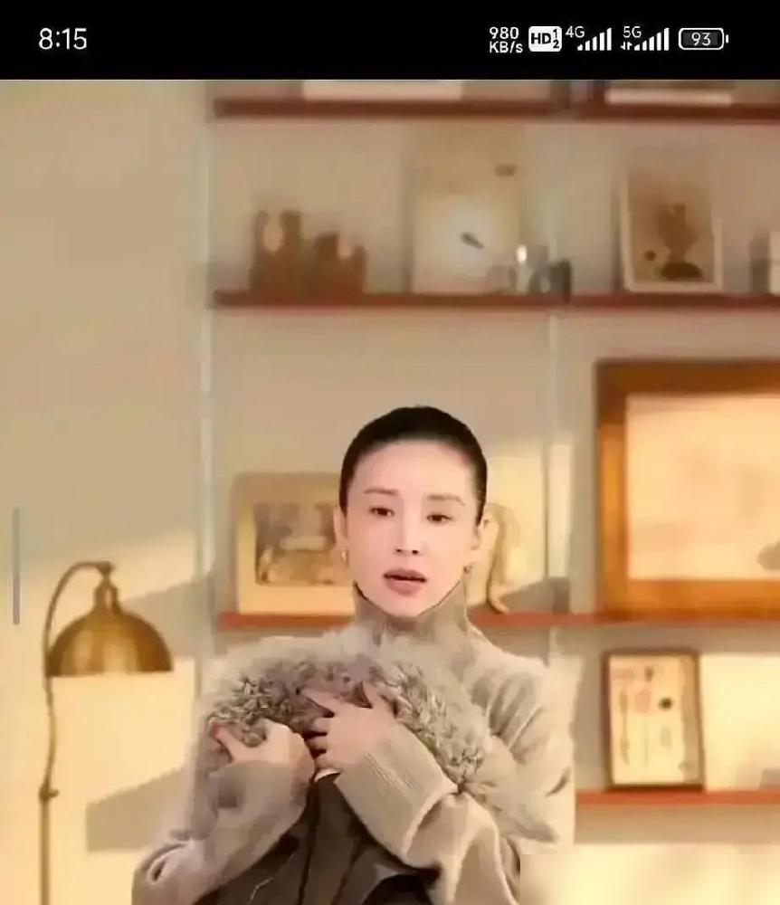 2680。一件大衣。直播间里，只有粉笔画在纸上的沙沙声。看董洁卖货真的有种错