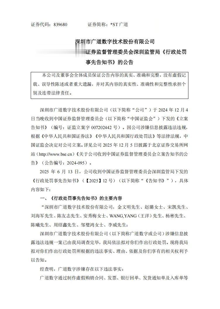 重大财务造假, 顶格处罚!