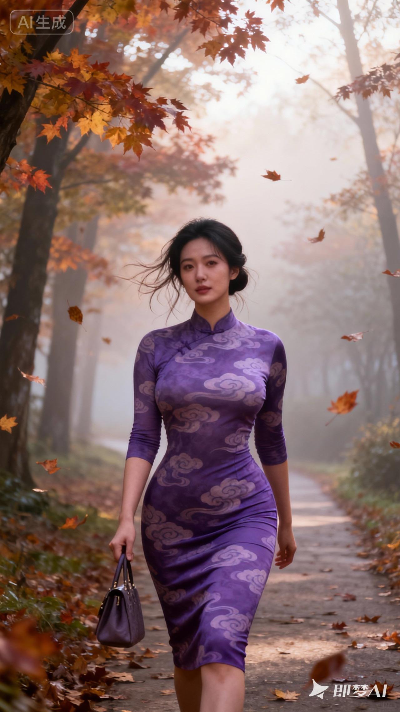 秋风起，那凉意就像一双温柔的手，轻轻抚过大地。树叶们如同金色蝴蝶，在风中欢快起舞