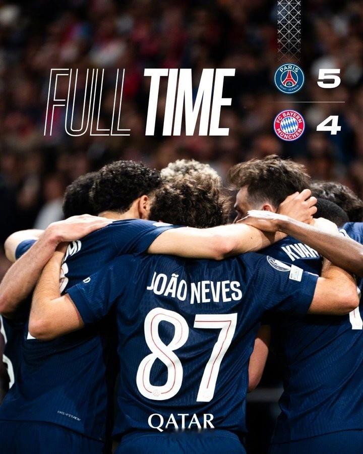 对轰大战！巴黎5-4拜仁，首回合惊险拿下先机！次回合5月7日凌晨3点，移师拜仁主