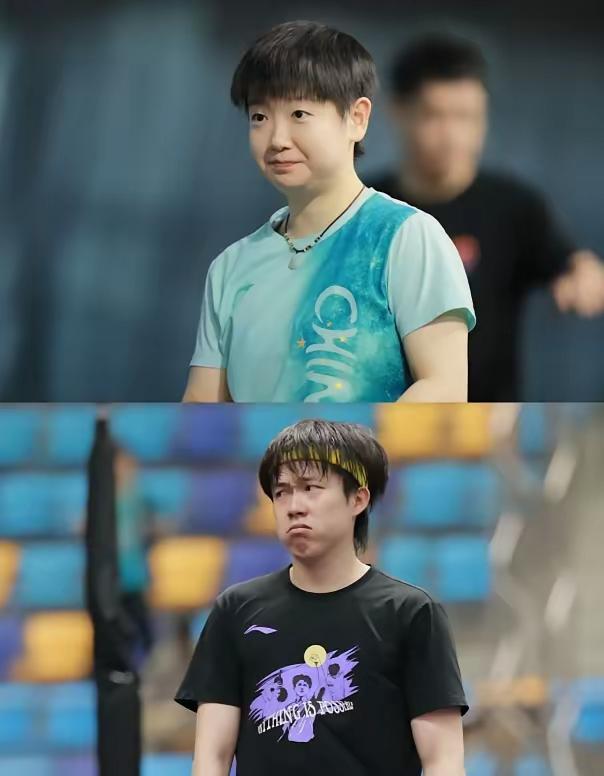 笑死了！​全网都知道了。​训练场上王楚钦和莎莎正常练球。​王楚钦拉球