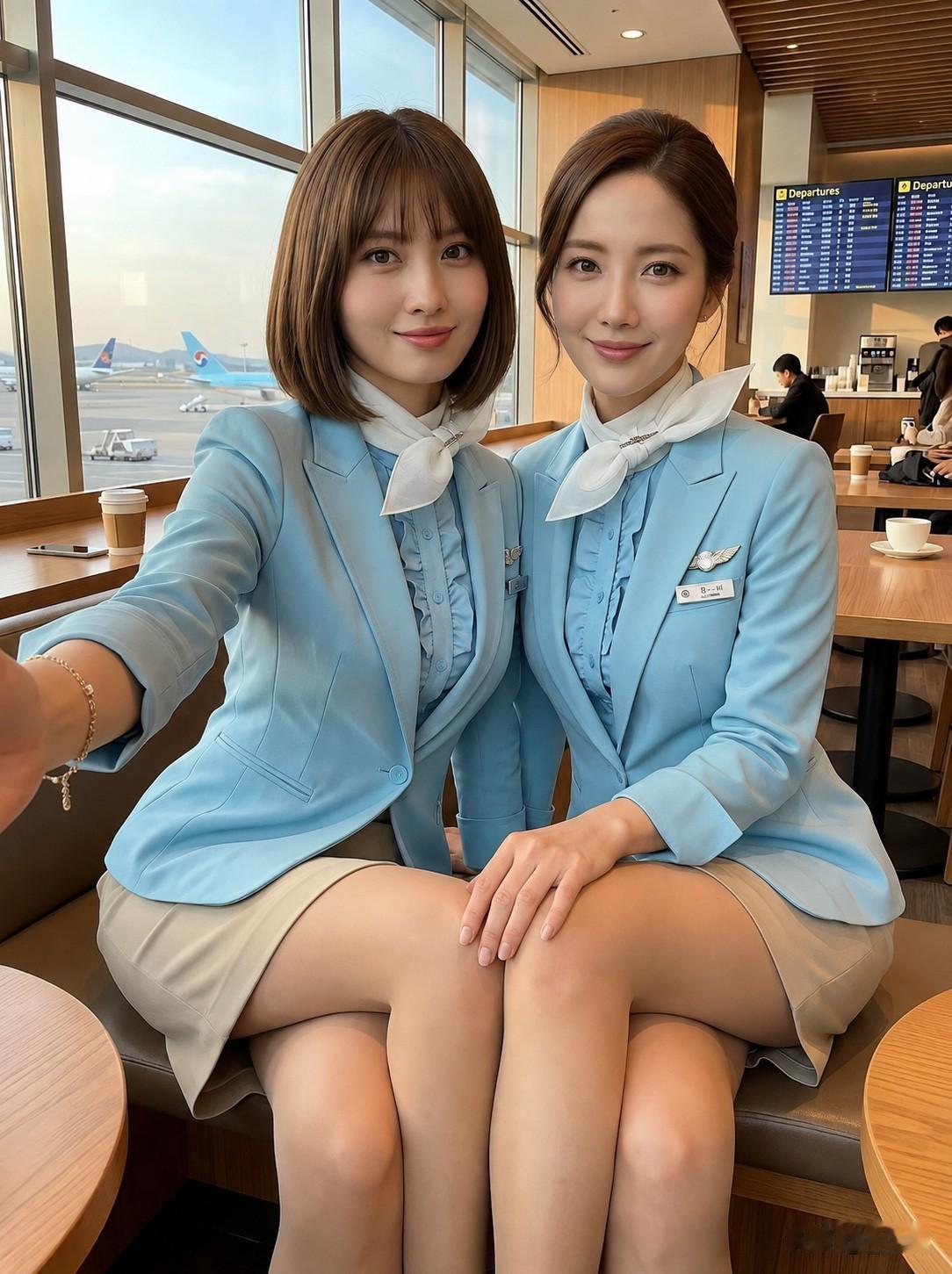 两位空姐，彩礼都是32W，你选左边还是右边？