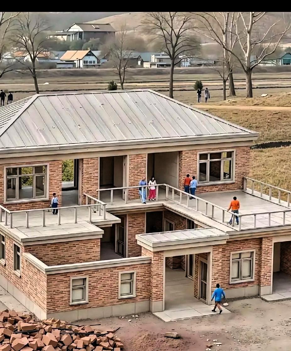 农村的院子建成这样大家觉得怎么样？网友们议论纷纷有网友说：“不好，不实用，不