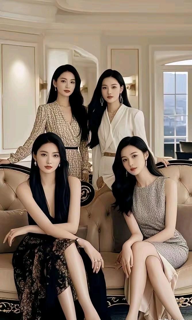 这四位美女身姿挺拔，端庄有气质，你最喜欢的是哪一位？