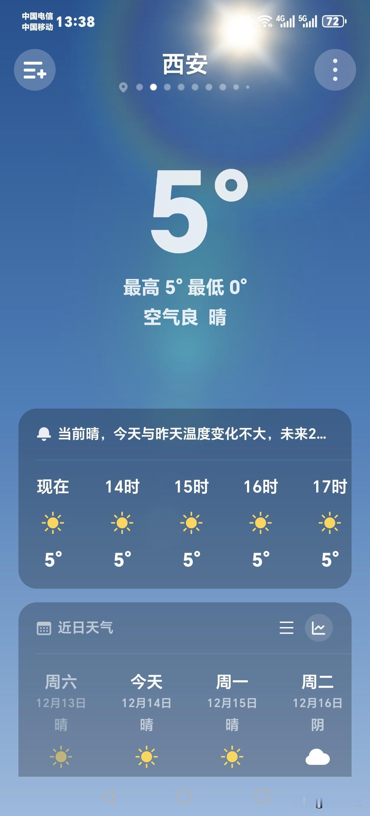 在西安过冬是个不错的选择！在西安待习惯了这两天回到天水感觉早晚冷