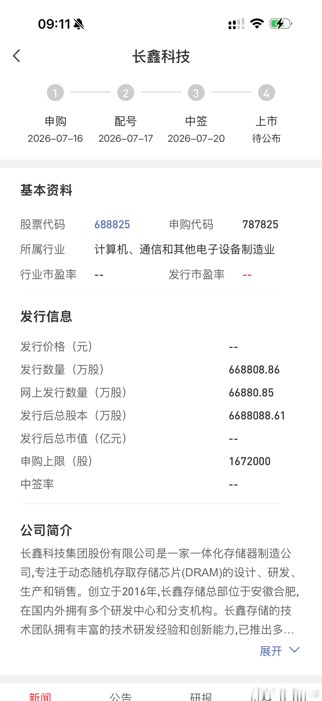 长鑫科技新股申购目测十倍，下周四别忘了申购新股票！我猜测中一只就是2万块钱。非常