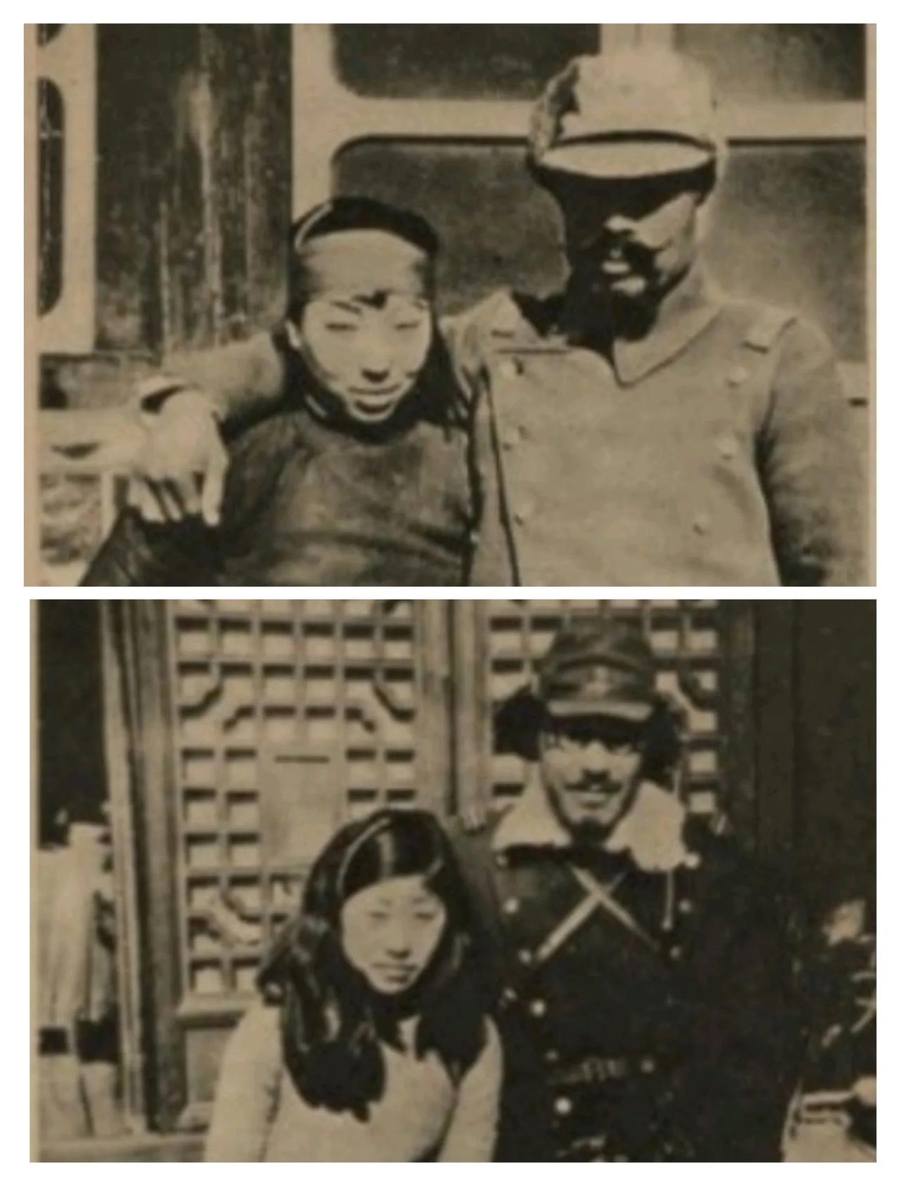 日寇强迫中国妇女摆拍“亲善照”为打造所谓“大东亚共荣圈”的秩序，构建自身战争的