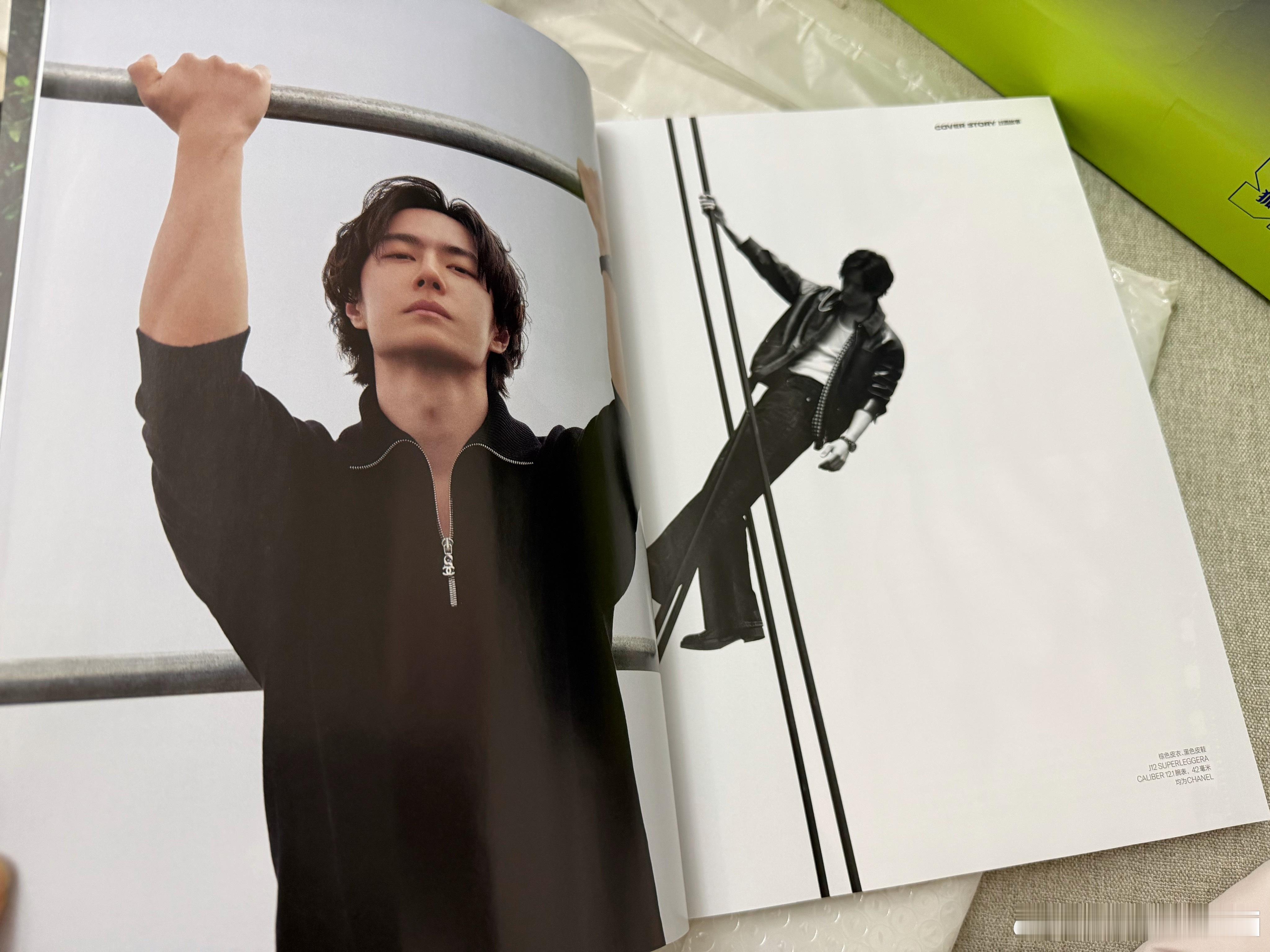 终于打开杂志了王一博精英GQ2026年4月刊