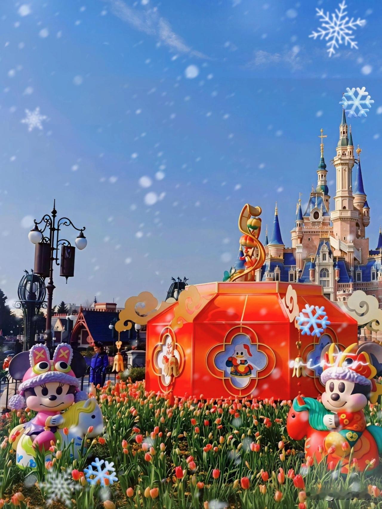 上海迪士尼新春太懂年味了！谁懂啊！带娃去上海迪士尼过新春，直接被年味裹住～