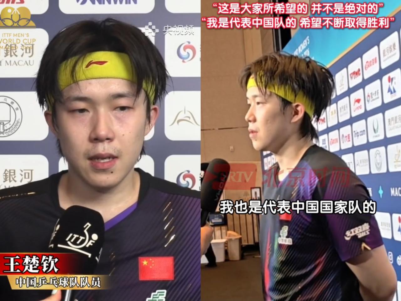 这位记者，真是被楚钦好好“上了一课”。4月3日澳门国际乒联单打世界杯赛后，面