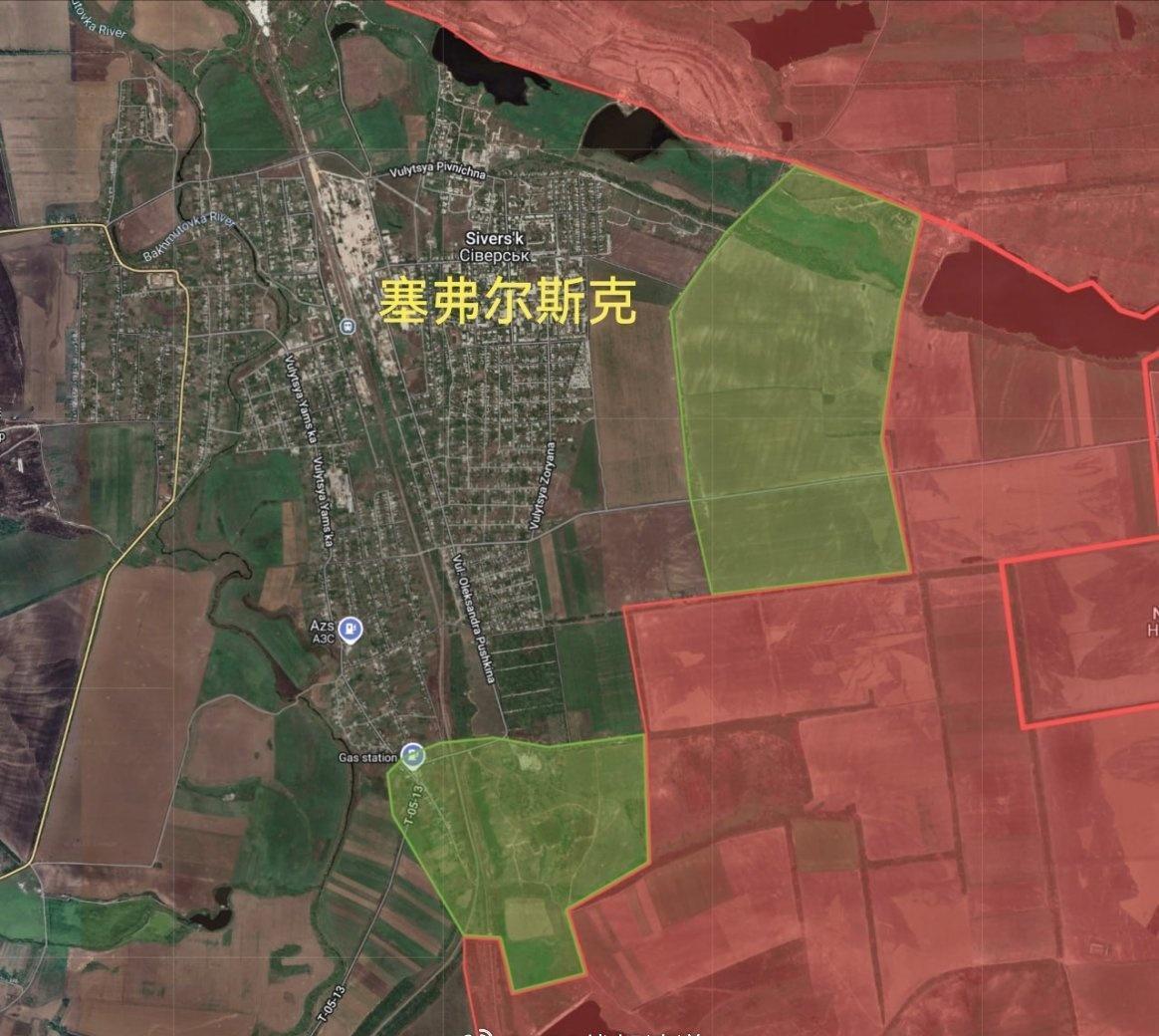 TG多个信源证实俄军已攻入了顿涅茨克州的塞弗尔斯克市。