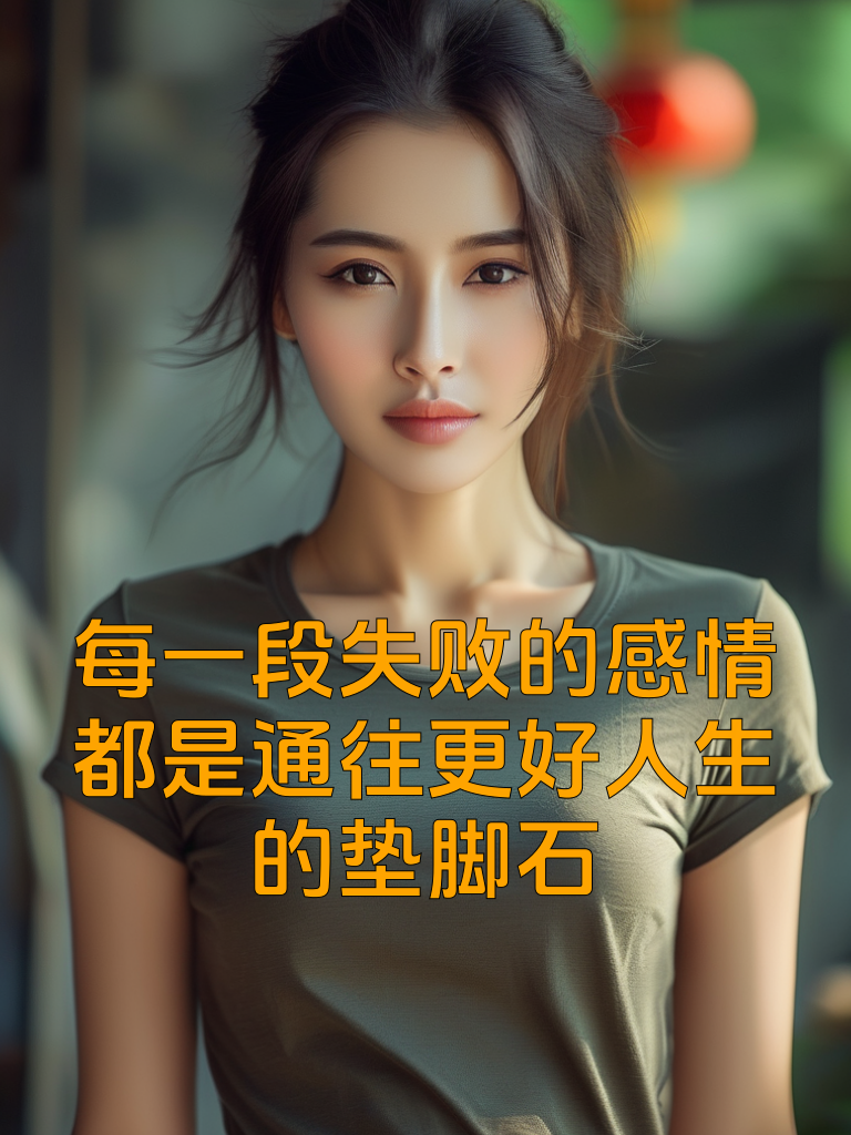 每一段失败的感情，都是通往更好人生的垫脚石