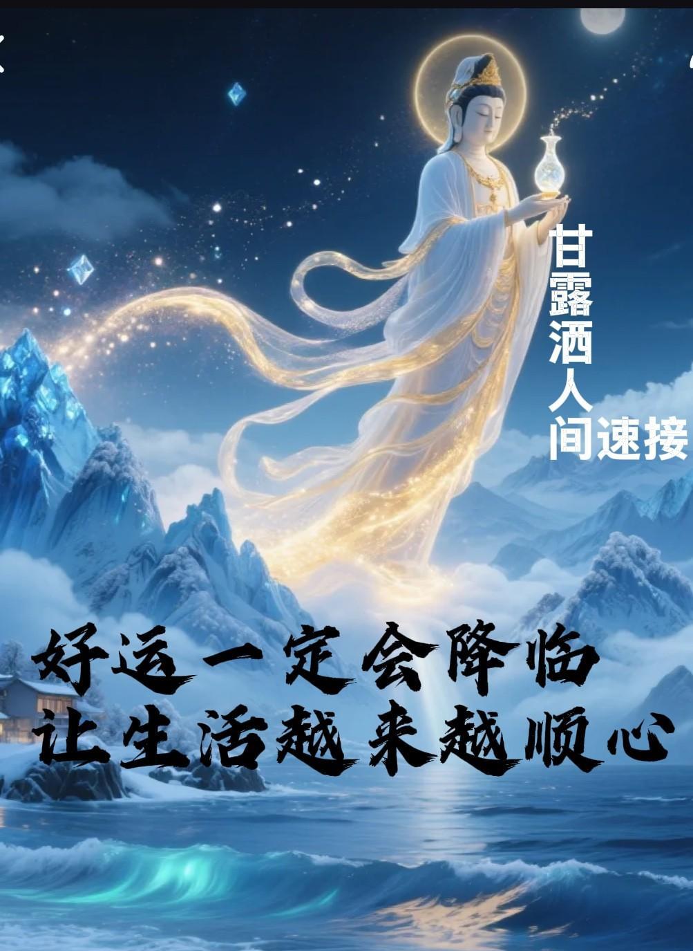 遇到普贤菩萨，好运“开挂”！快留下“好运降临”，接住满满的福气！哇，遇到普贤菩
