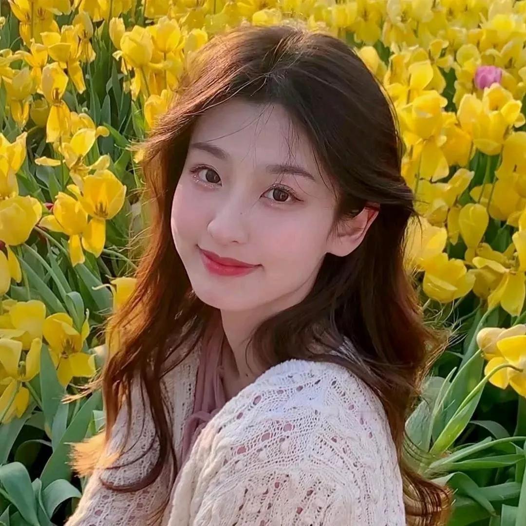 在金黄的郁金香花海中，邂逅春天的微笑🌷