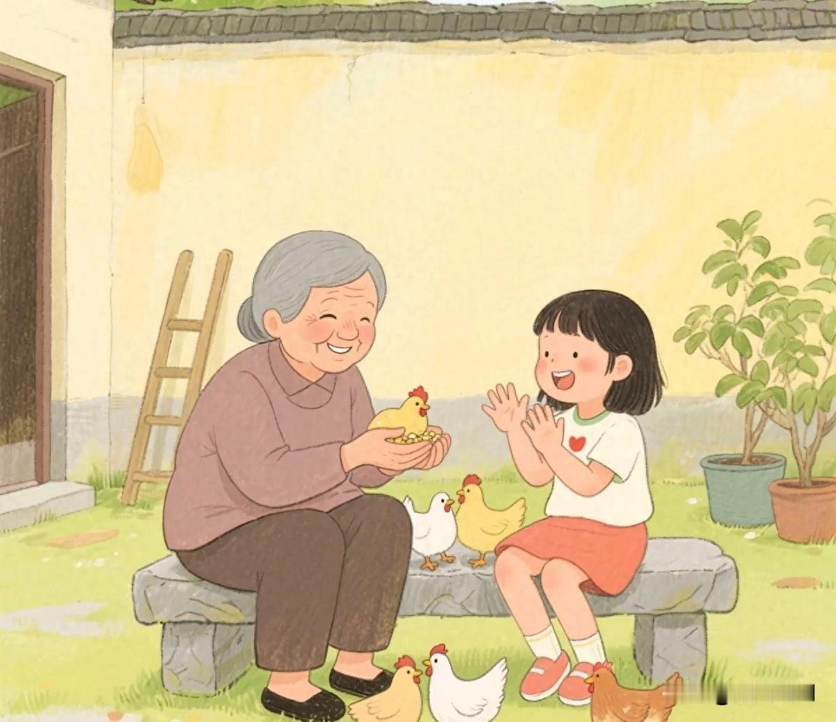 三年不吼娃，爷爷奶奶用“笨办法”养出贴心孩子。爷爷奶奶的屋子里，总弥漫着晒干