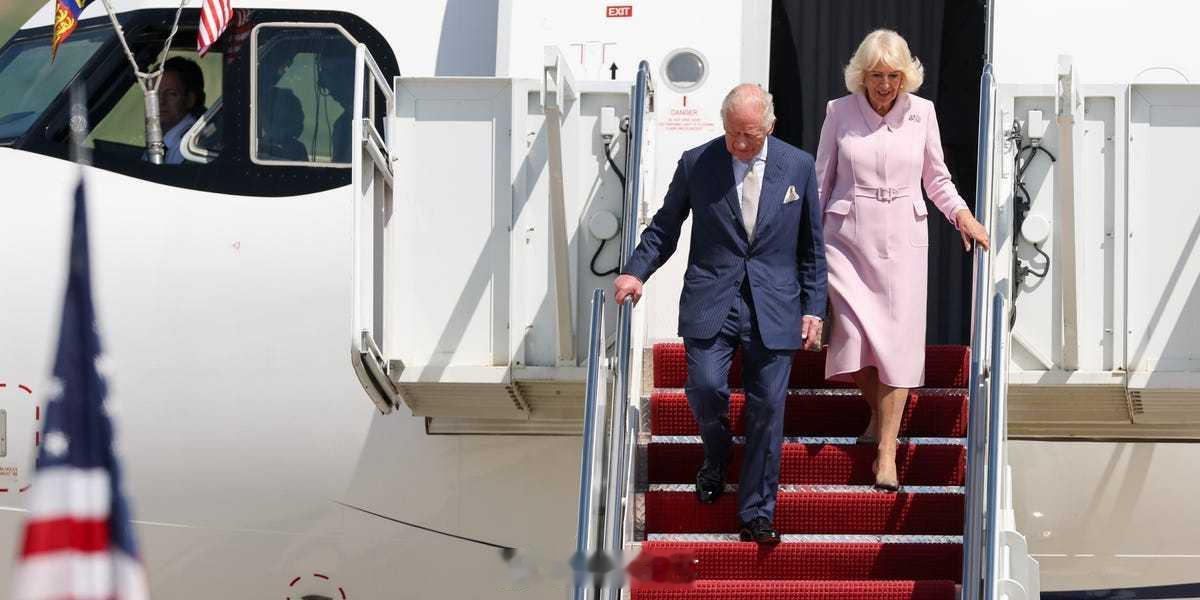 查尔斯国王王后抵美开始为期四天的国事访问英国国王CharlesIII与王