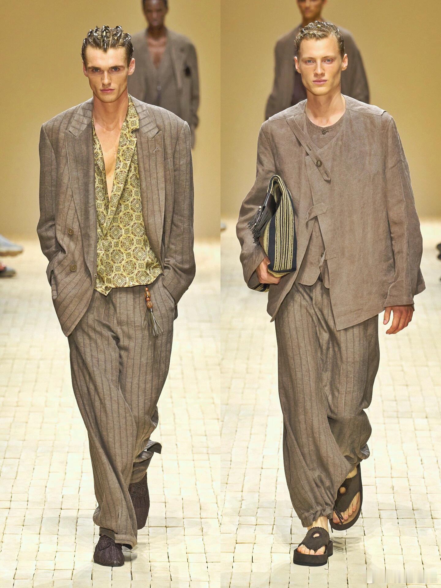 男装周秀场直击｜EMPORIOARMANI2026春夏男装：游牧精神与多元