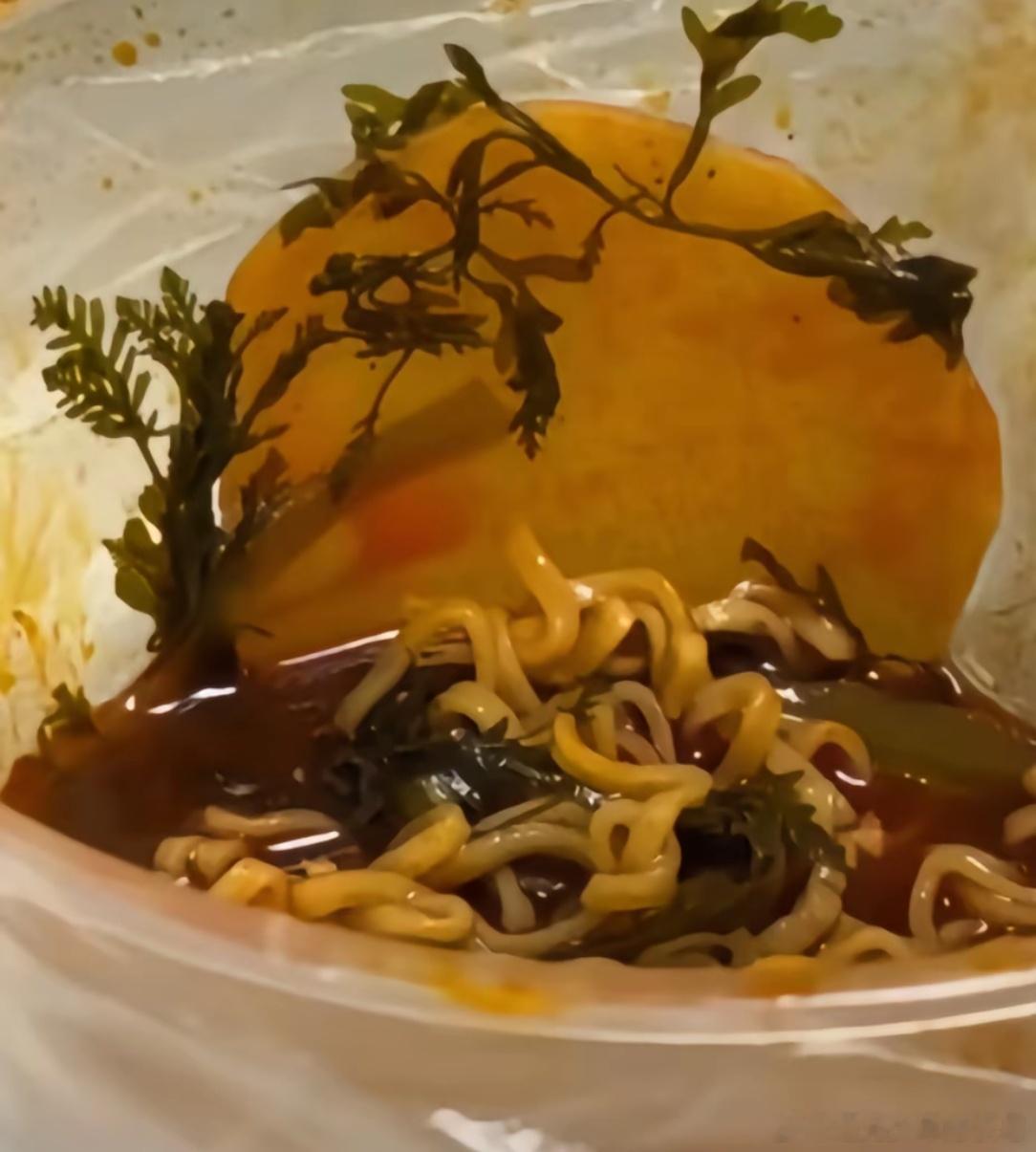 吃麻辣烫吃出氛围感了枯藤老树昏鸦辣椒香菜葱花夕阳西下土豆片加豆芽校园