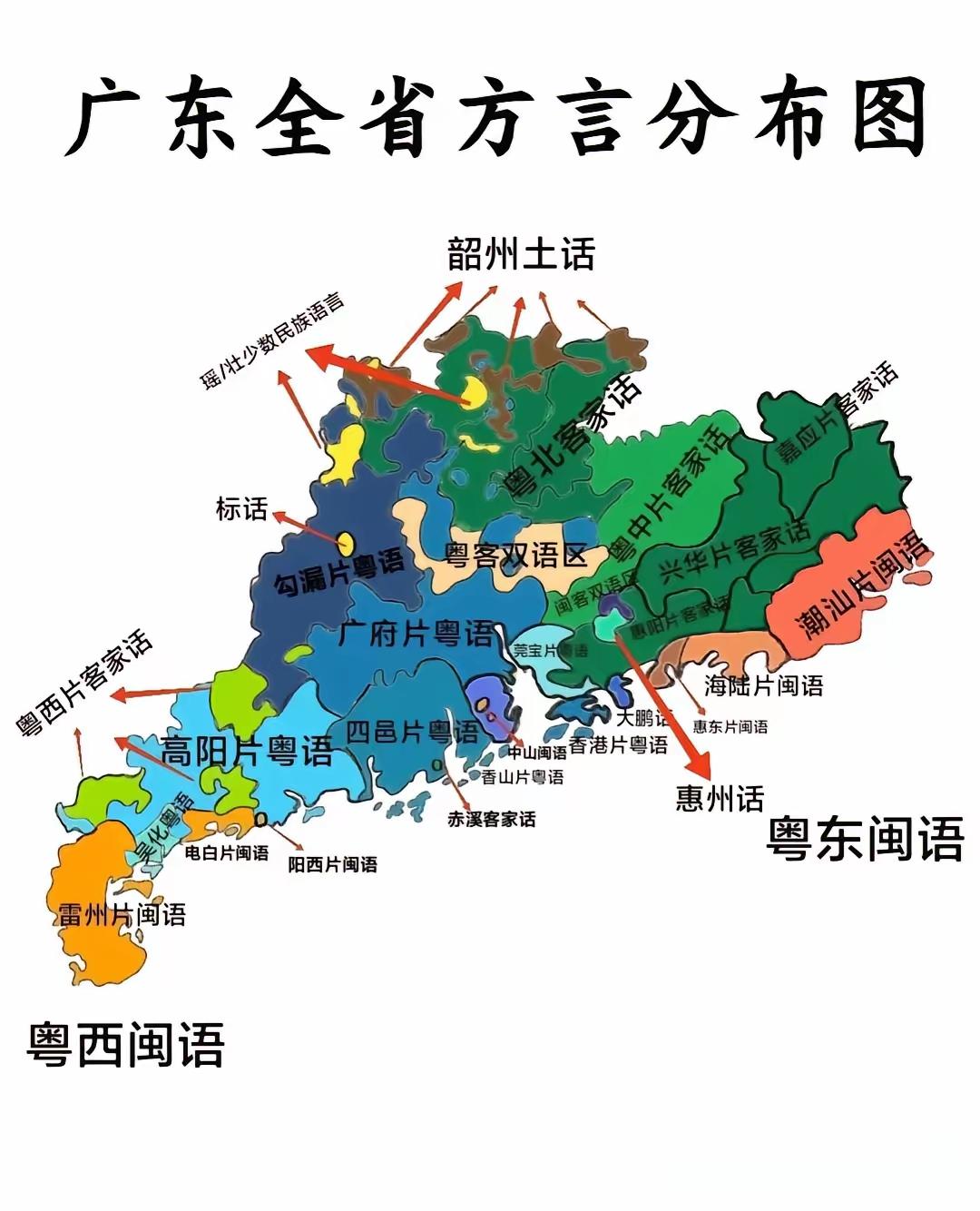 广东省有三大方言，讲粤语人口最多约6千万，然后是讲客家话人口约2千万，第三是讲闽