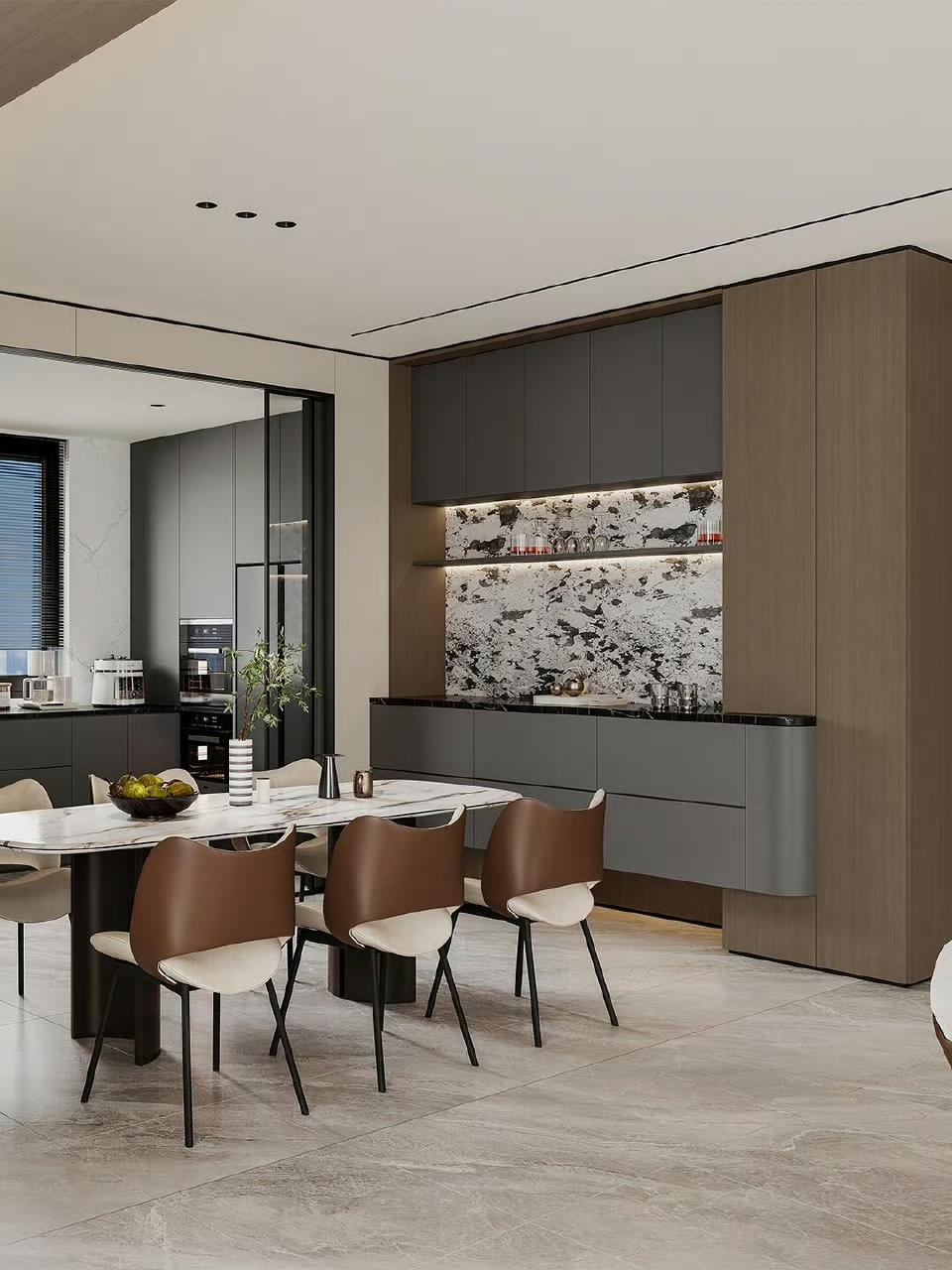 232㎡意式极简风格装修设计。室内设计装修灵感库​​​高级装修风格时尚极简