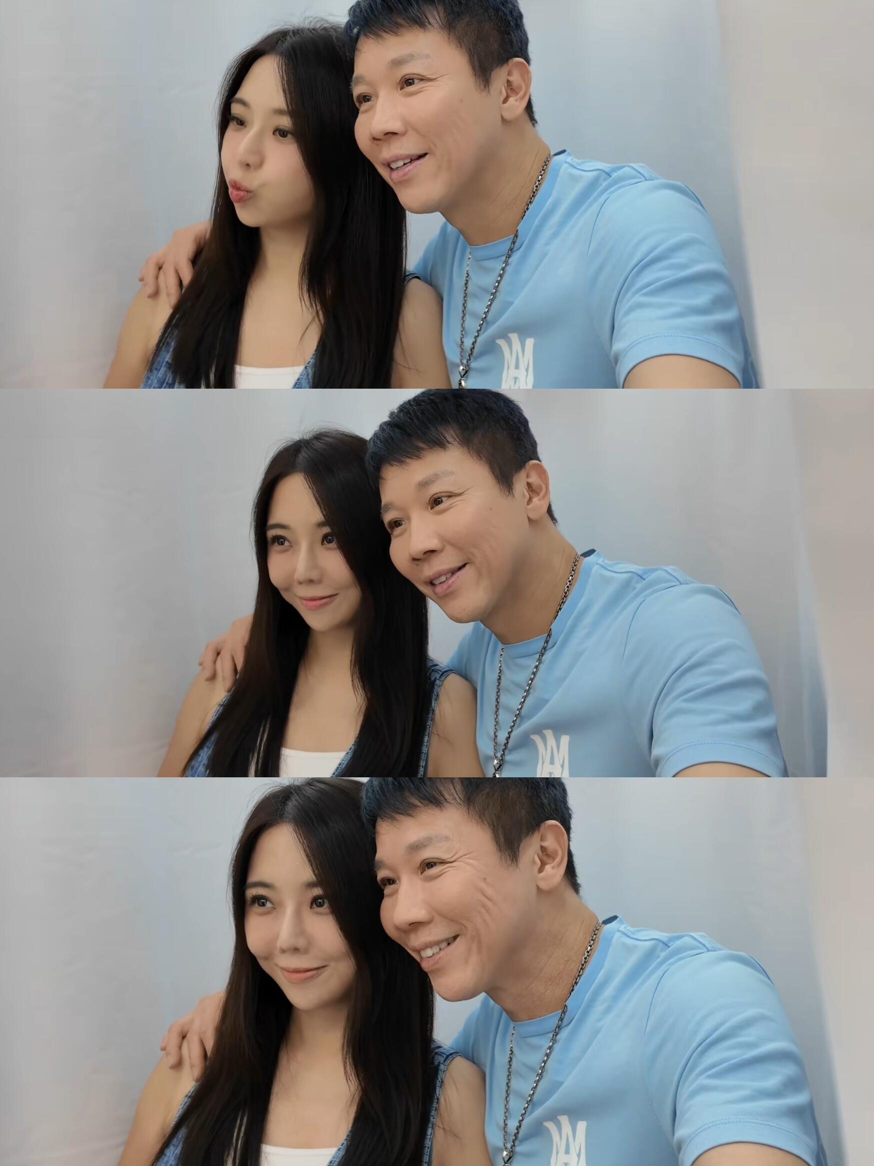 夫妻俩都紧紧绷绷的生怕别人不知道自己打肉毒了[捂脸哭]​​​