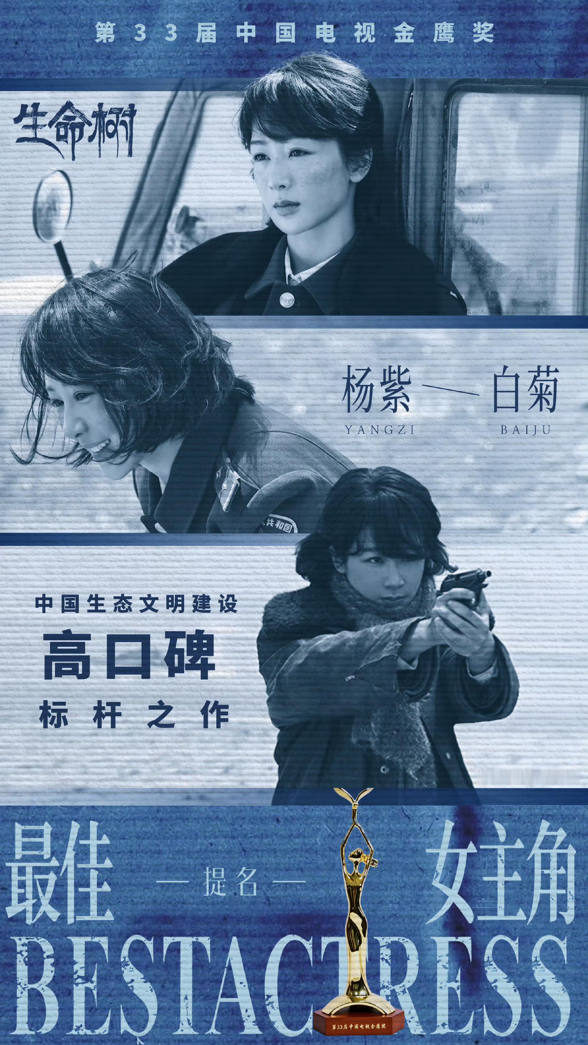 张一山说杨紫获白玉兰视后实至名归白玉兰只是一个逗号。金鹰奖最佳女主角提名已经公布