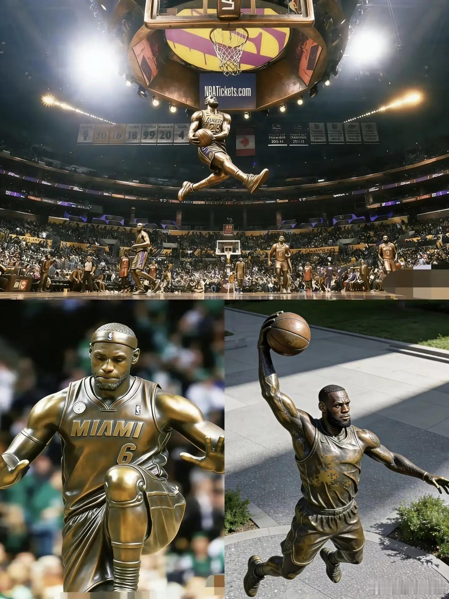 如果詹姆斯退役了，哪个雕像适合他?