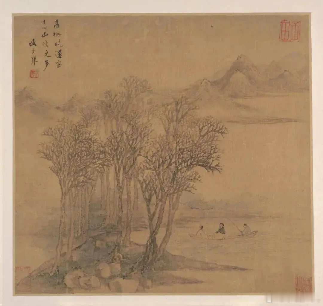 明盛茂烨《唐诗意山水图册》。盛茂烨，明代画家，号念庵、一作研庵，长洲（今江苏苏