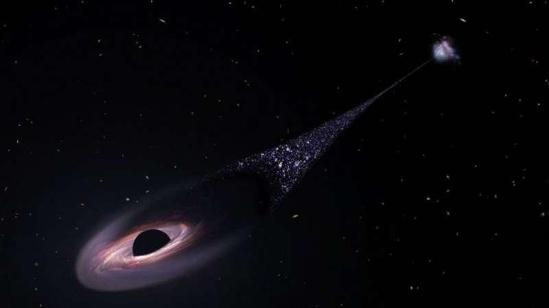 宇宙最疯狂逃亡：一个超大质量黑洞正在被“踢出”星系在传统认知里，超大质量黑洞