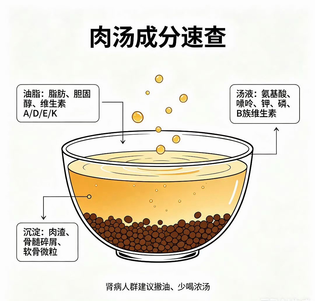 家里那锅炖了半天的老火汤，是不是你从小听到大的营养精华？🥣以前我也信，觉得肉煮