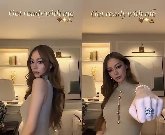 朗朗老婆吉娜画了欧美妆，面相都变得难以亲近。还是喜欢吉娜原先的妆容，操着东北话，