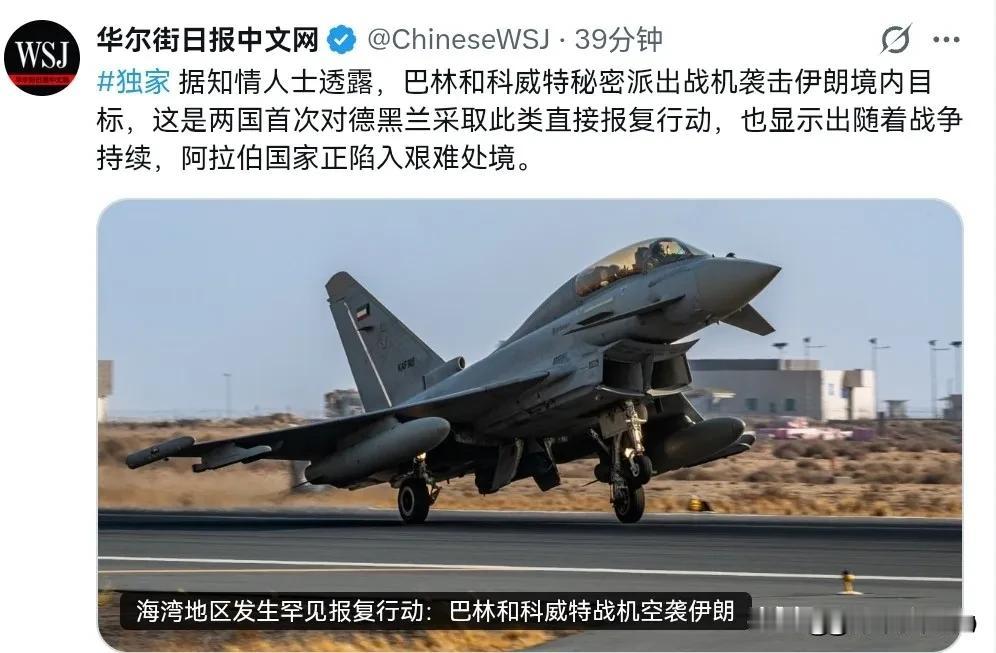 开始还手了！两个国家参战，打击伊朗！7月25日，根据美国华尔街日报报道，知情人士