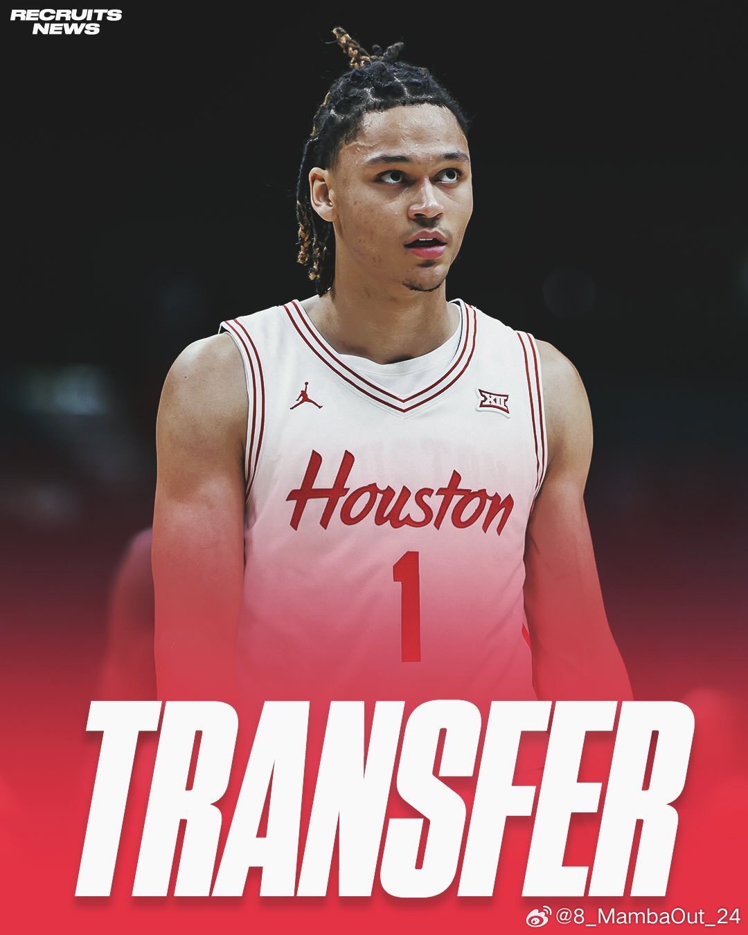 休斯顿大学后卫、前五星高中生以赛亚·哈威尔(IsiahHarwell)将进入转