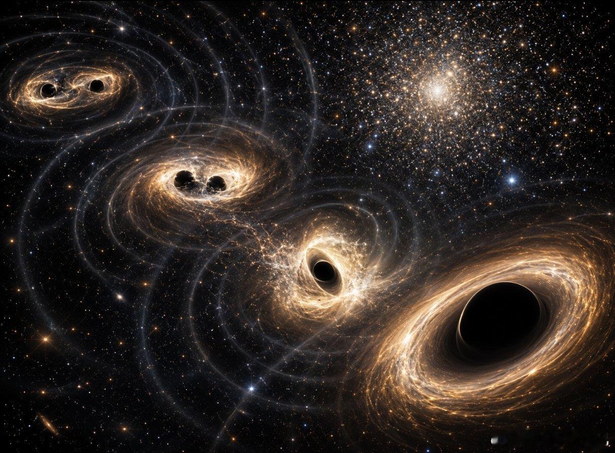 通过引力波探测到的最大恒星质量黑洞可能并非源于单一恒星坍缩。一项新分析表明，其中