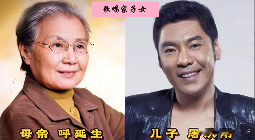演艺圈内低调的演员母子，看看这些明星妈妈培养出来的好儿子。呼延生和儿子屠洪刚