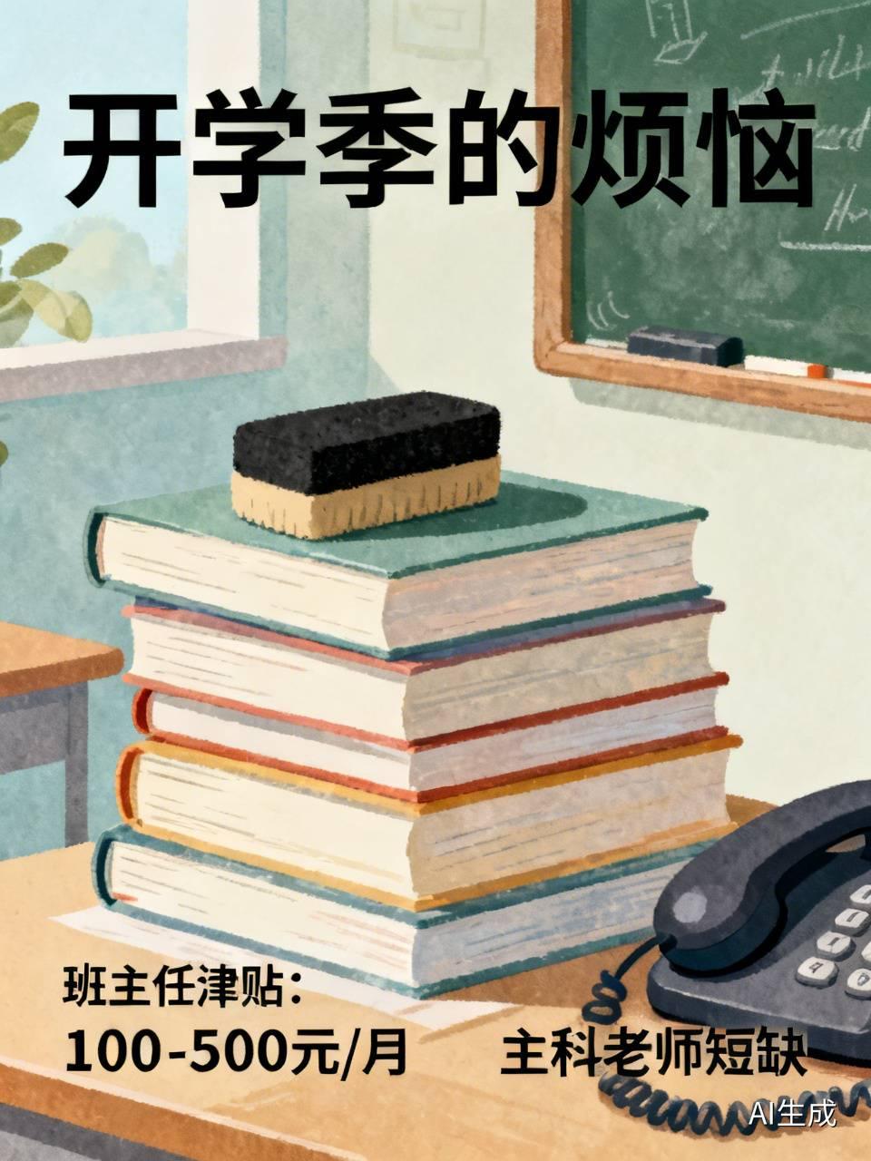 又是一年开学季，别的校长在排课表，我在求人当班主任。打电话打到嗓子冒烟，好话说尽