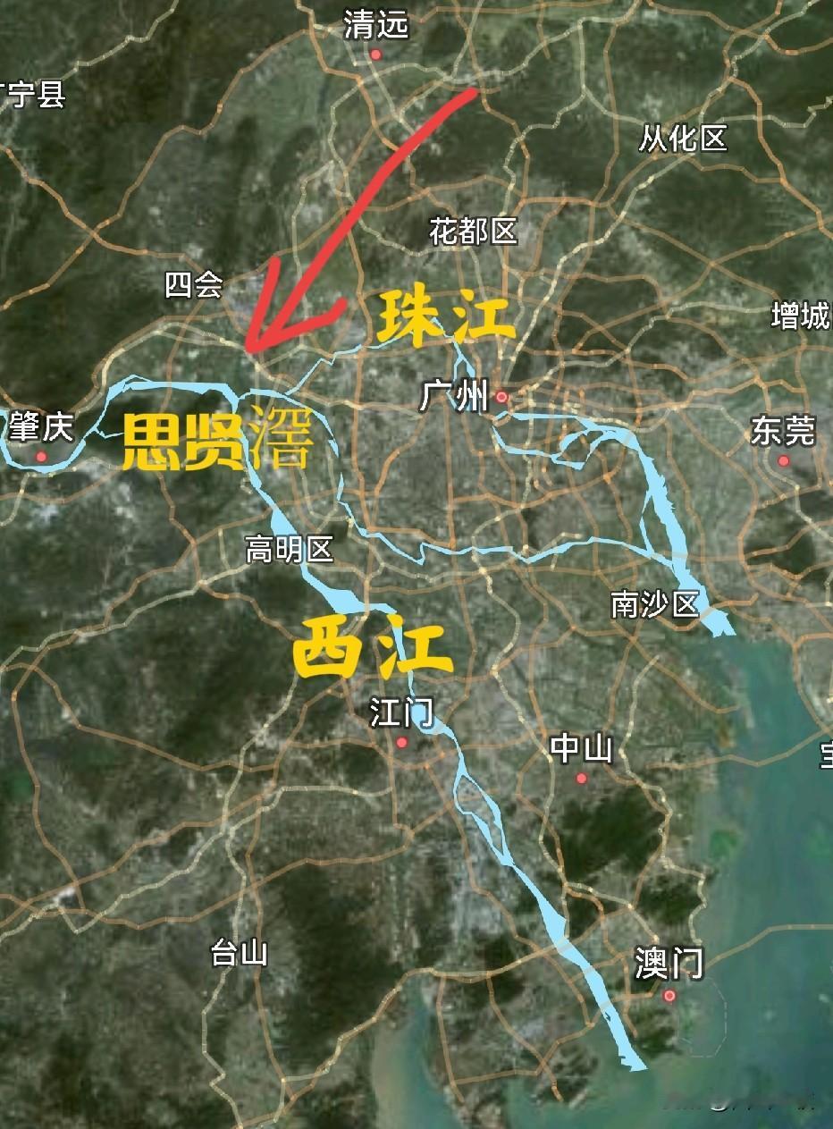 如果没有思贤滘，珠江或许成不了珠江，因为缺少了最大的水量来源。西江、北江本来是没