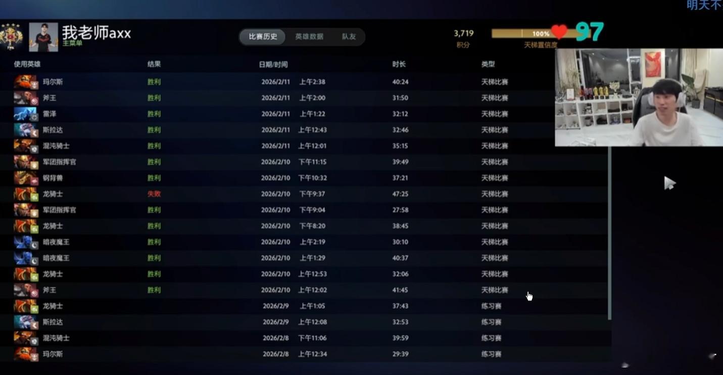 Doinb3719分了！马上万古了啊！看他的英雄池，猛男三号位爱好者dota2
