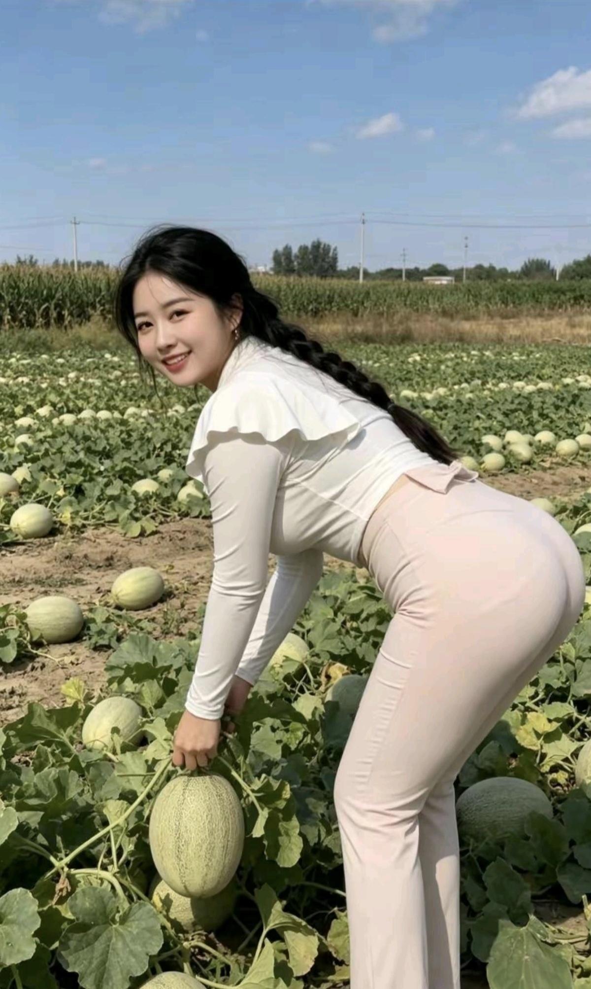 这是正宗哈密瓜，十里八乡就一家。俺爸是个老把式，…………………………请你