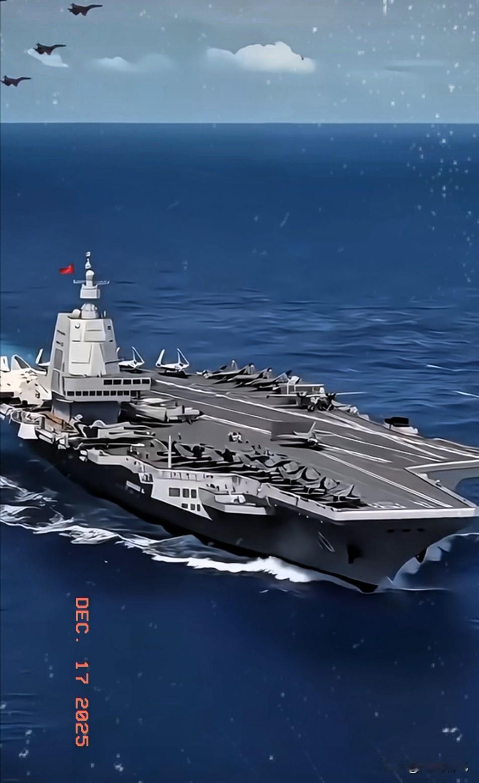 福建舰刚在11月正式入列，12月16日就直接穿过了台海海峡，我觉得首先最直接的，